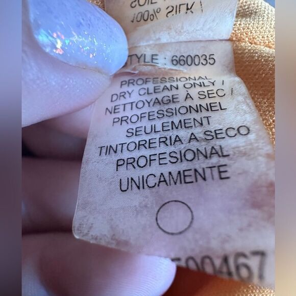 Badgley Mischka Silk Jewel A line halter in gold - Small - Picture 7 of 9